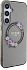 Чехол Guess Flowers Wreath MagSafe для Galaxy S24+ черный Фото 2