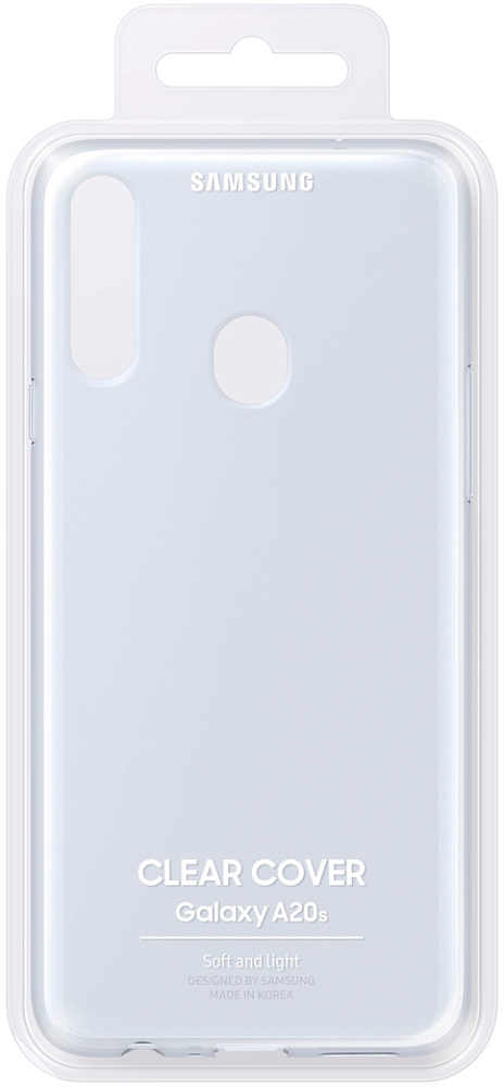 Чехол Samsung Clear Cover для Galaxy A20s прозрачный EF-QA207TTEGRU - фото 7