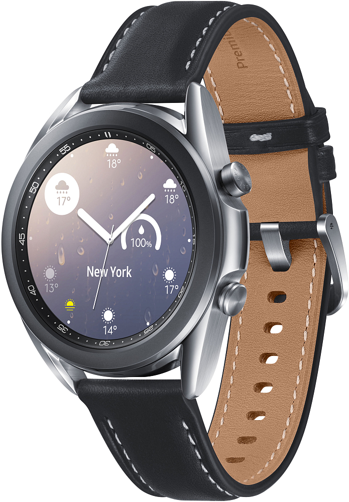 Смарт-часы Samsung Galaxy Watch3, 41 мм серебро SM-R850NZSACIS, цвет серебристый - фото 2