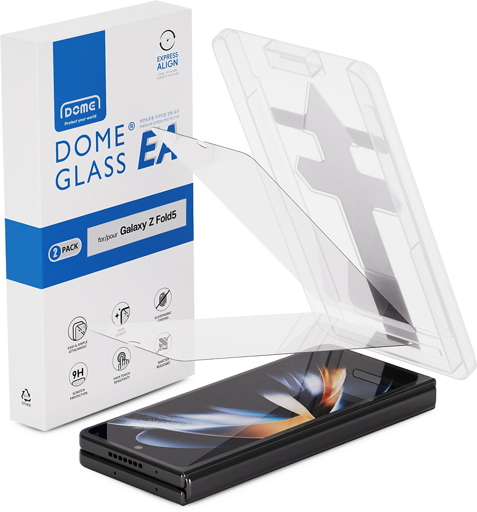 Защитное стекло Whitestone EA glass для Z Fold5, 2 шт. прозрачный