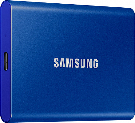 Внешний накопитель Samsung SSD USB 3.2 T7 2 ТБ синий