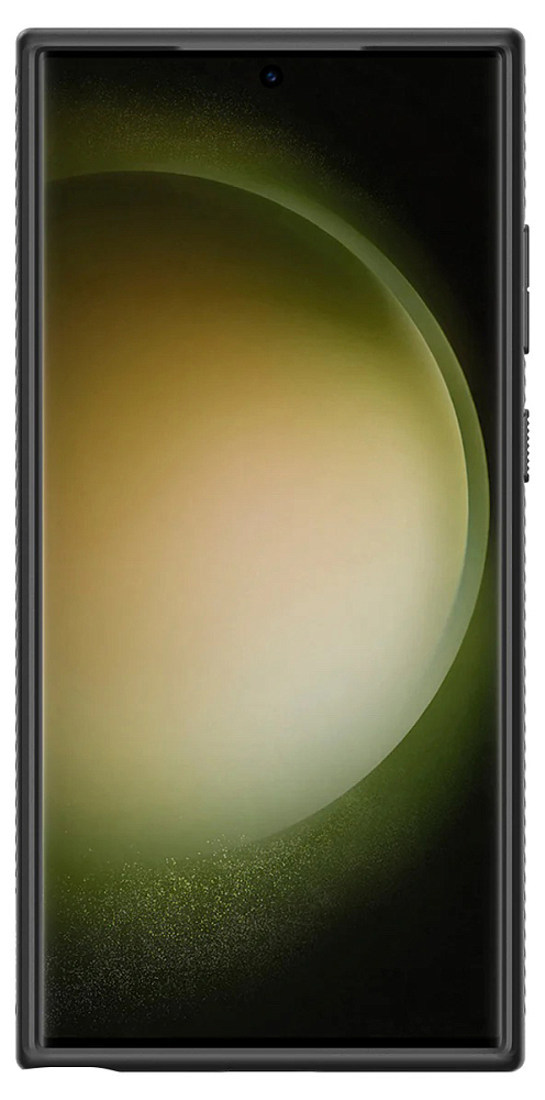 Чехол Spigen Luqiud Air Matte для Galaxy S23 Ultra, пластик черный ACS05614 - фото 2