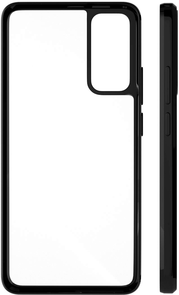 Чехол VLP Чехол VLP Silicone Case для Galaxy A54, пластик прозрачный с черным бампером фото 3