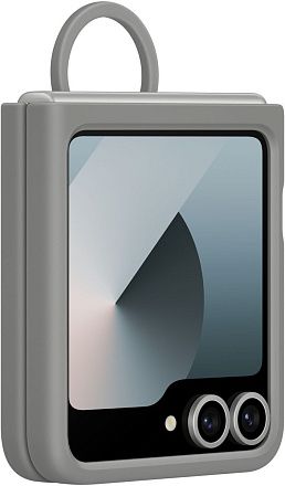 Чехол Samsung Silicone Case Z Flip6 Серый Фото 2