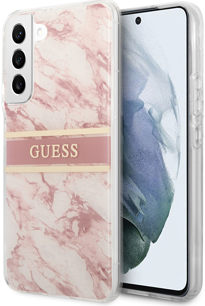 Чехол Guess Marble для Galaxy S22 розовый GUHCS22SKMABPI - фото 3