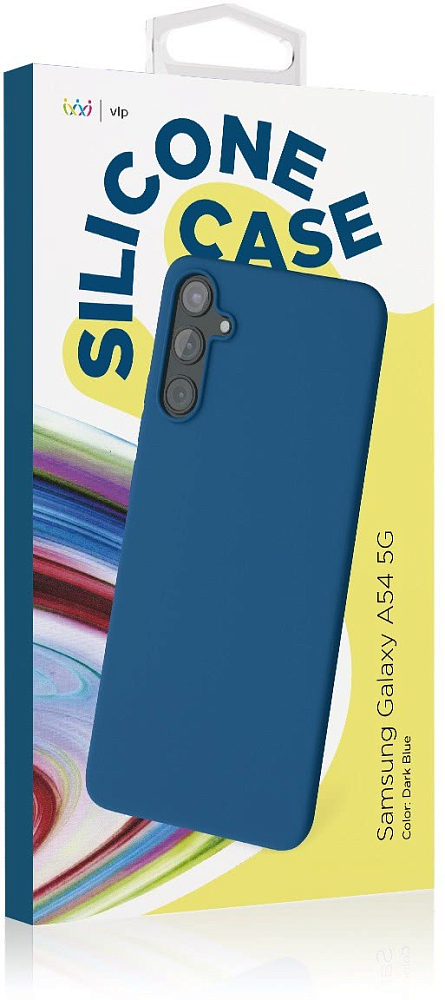 Чехол VLP Silicone Case для Galaxy A54, силикон темно-синий 1051092 - фото 4