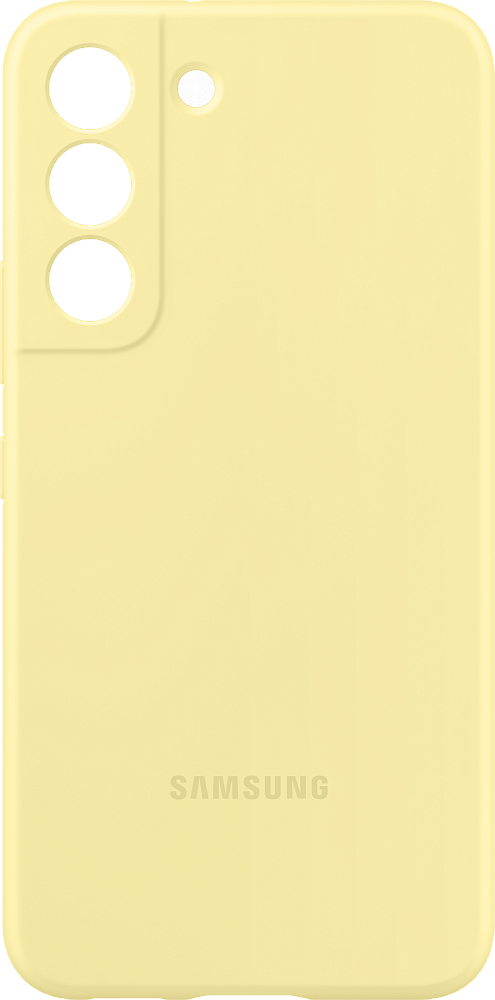 Чехол Samsung Silicone Cover для Galaxy S22 сливочно-желтый EF-PS901TYEGRU - фото 4