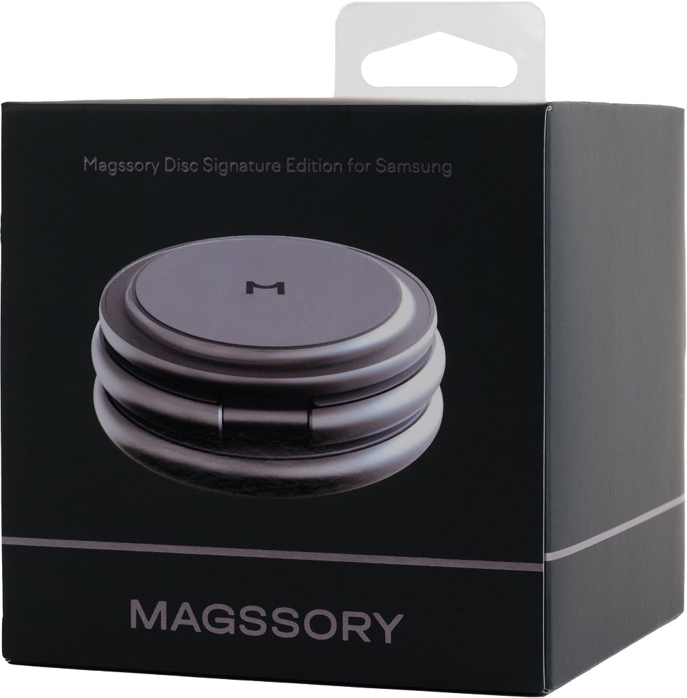 Беспроводное зарядное устройство Magssory Disc Signature Edition 3в1 черный фото 7