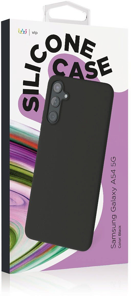 Чехол VLP Silicone Case для Galaxy A54, силикон черный 1051087 - фото 4