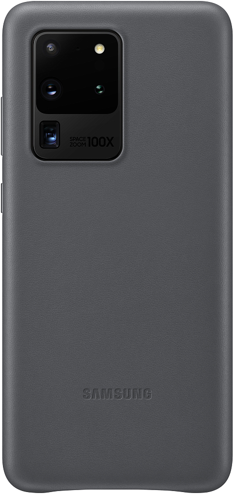 Чехол Samsung Leather Cover для Galaxy S20 Ultra серый