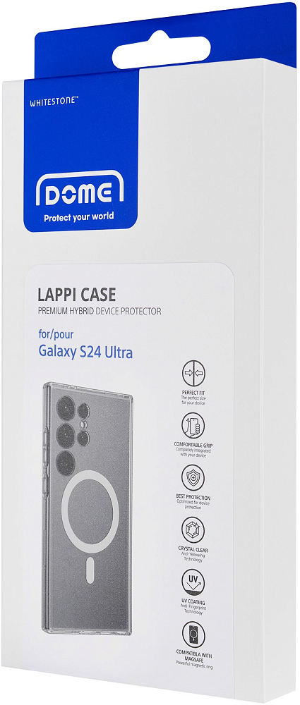 Чехол Whitestone Dome Clear Case MagSafe для Galaxy S24 Ultra прозрачный 8809365409341 - фото 6