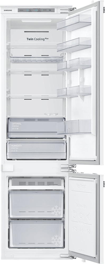 Встраиваемый холодильник Samsung BRB30615EWW с увеличенным полезным объёмом SpaceMax, 298 л BRB30715EWW, цвет белый - фото 4