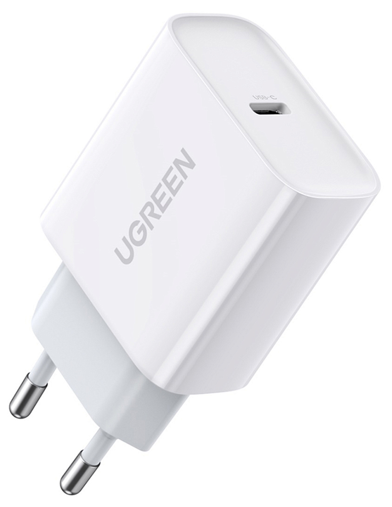 Сетевое зарядное устройство UGREEN CD137 USB-C, PD, 20 Вт белый 60450
