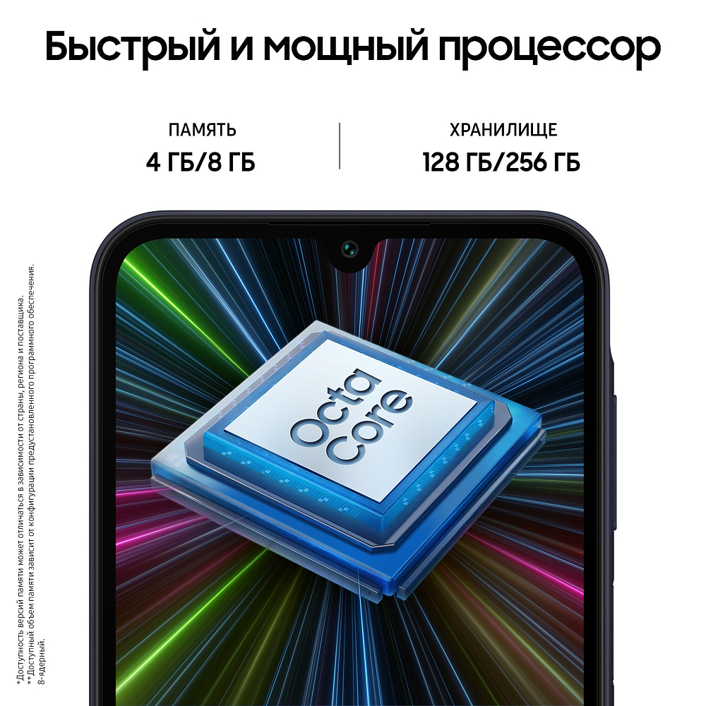 Смартфон Samsung Galaxy A15 8 ГБ/256 ГБ темно-синий фото 6