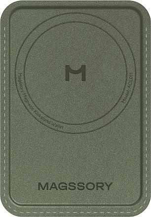 Чехол Magssory Duo Magnetic Kickstand Wallet MagSafe хаки Фото 2