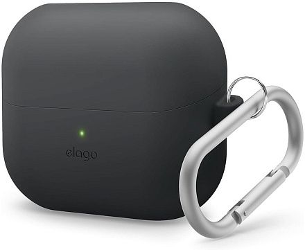 Чехол Elago Silicone Hang для Galaxy Buds 3/3 Pro, силикон черный