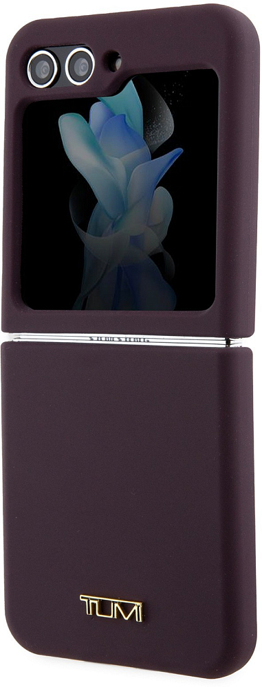Чехол Tumi Liquid Silicone Metal для Galaxy Z Flip5 фиолетовый TUHCZF5SMLP - фото 2