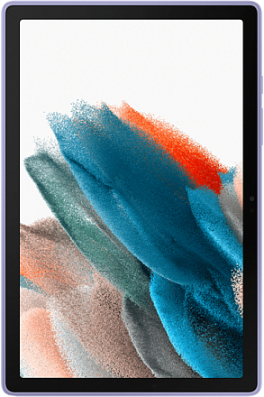 Чехол Samsung Clear Edge Cover Tab A8 прозрачный с фиолетовой рамкой Фото 2