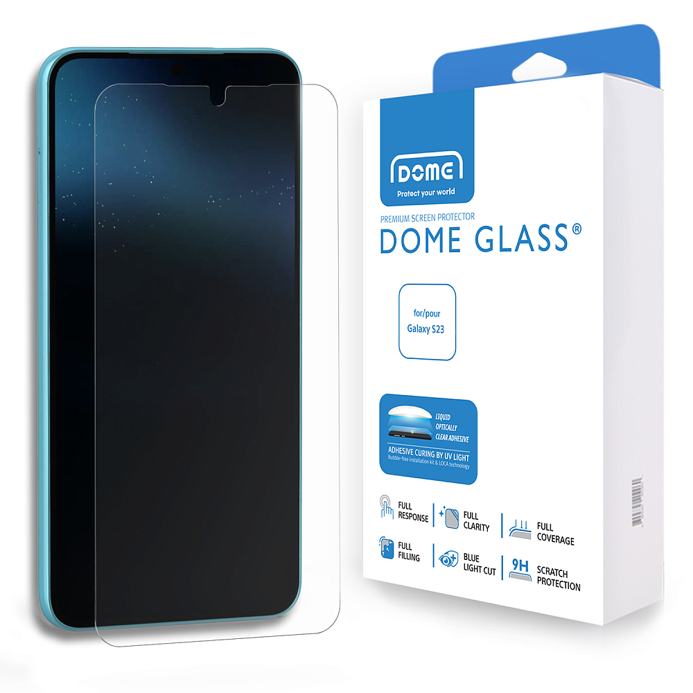 Защитное стекло Whitestone Dome Glass для Galaxy S23 прозрачный