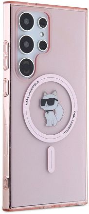 Чехол Karl Lagerfeld NFT Choupette MagSafe для Galaxy S24 Ultra розовый Фото 2