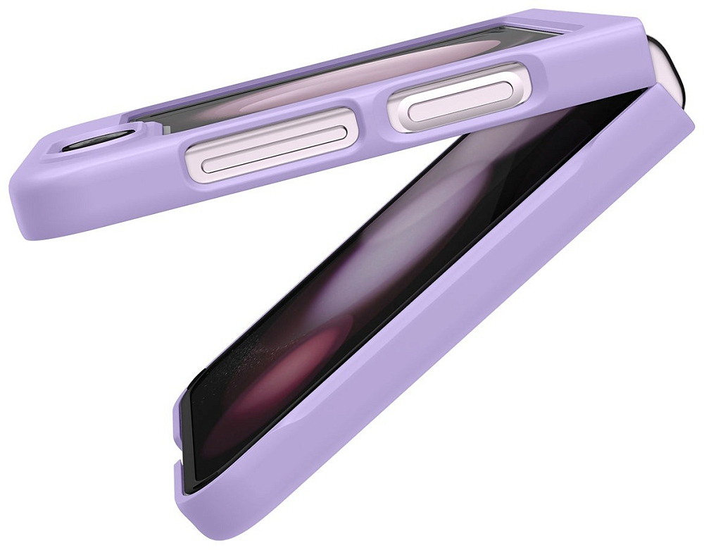 Чехол Spigen Air Skin для Galaxy Z Flip5, полиуретан лаванда ACS06232 - фото 9