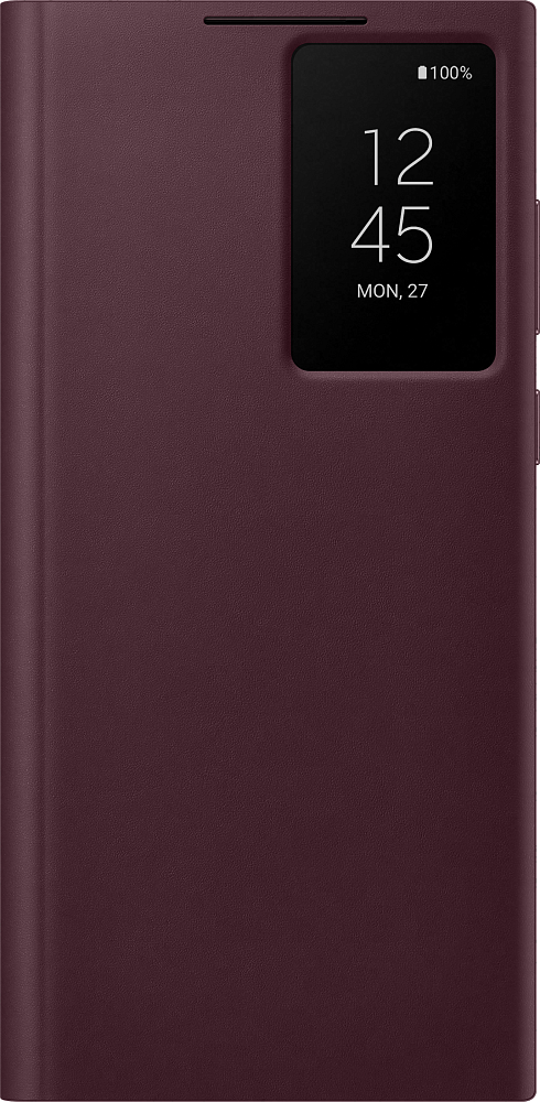 Чехол Samsung Smart Clear View Cover для Galaxy S22 Ultra бургунди EF-ZS908CEEGRU - фото 1