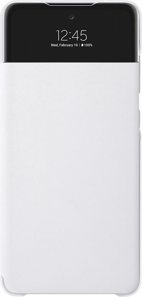 Чехол Samsung Smart S View Wallet Cover для Galaxy A72 белый EF-EA725PWEGRU - фото 1