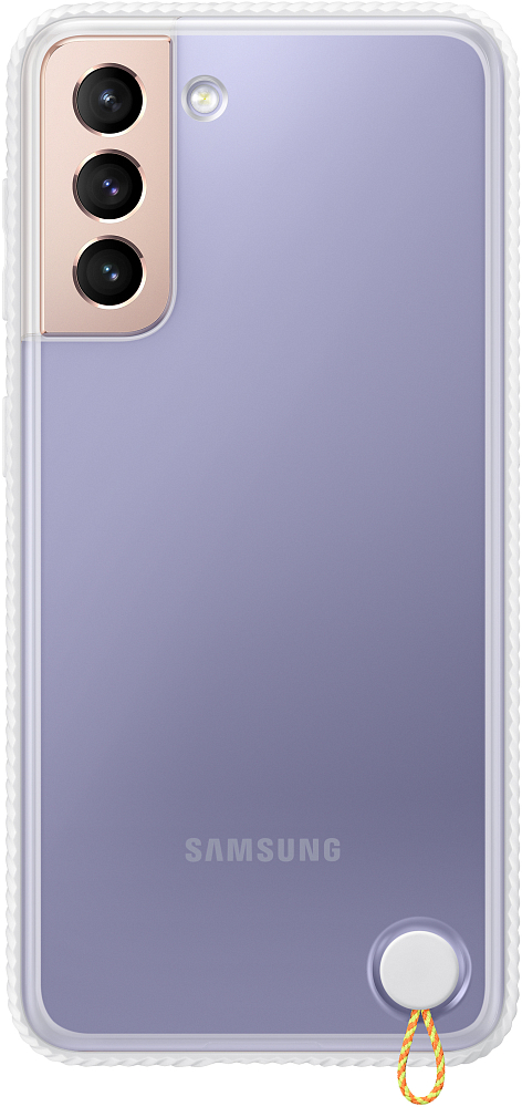 Чехол Samsung Clear Protective Cover для Galaxy S21 белый
