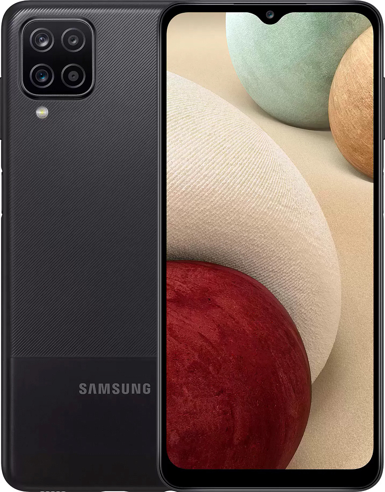 Смартфон Samsung Galaxy A12 (Exynos) 64 ГБ черный (SM-A127FZKVCAU) SM-A127FZKVSER
