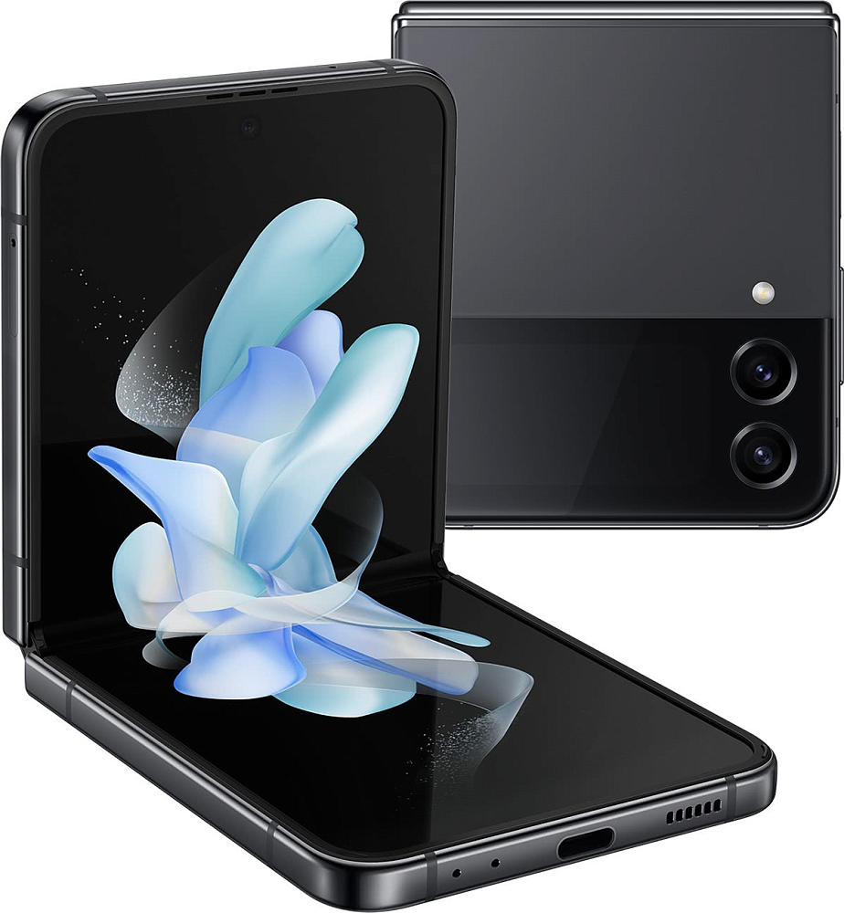 Смартфон Samsung Galaxy Z Flip4 128 ГБ графитовый (SM-F721BZAGSKZ) SM-F721BZAGSKZ Galaxy Z Flip4 128 ГБ графитовый (SM-F721BZAGSKZ) - фото 1