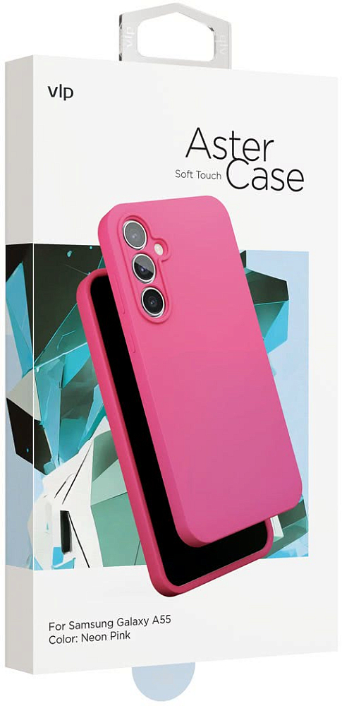 Чехол VLP Aster Case для Galaxy A55, силикон розовый 1057063 - фото 5