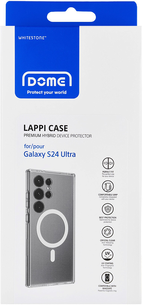 Чехол Whitestone Dome Clear Case MagSafe для Galaxy S24 Ultra прозрачный 8809365409341 - фото 7