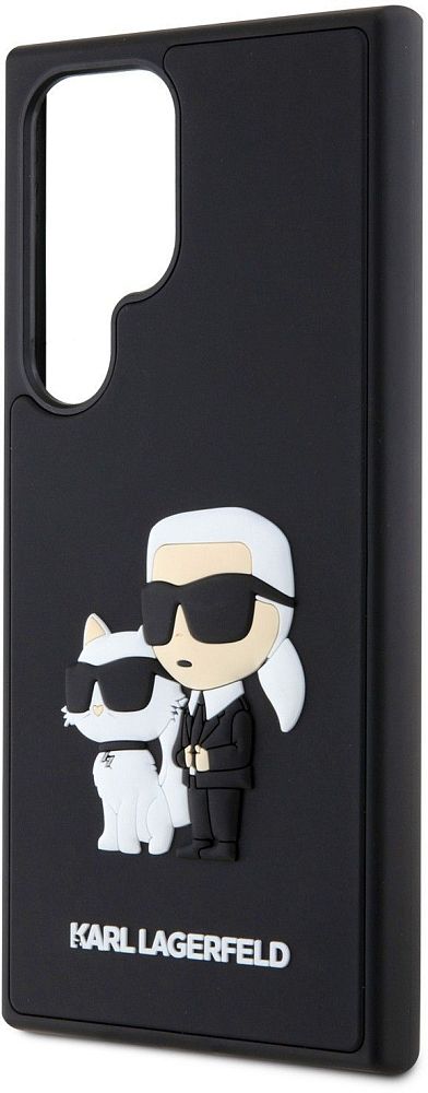 Чехол Karl Lagerfeld 3D Rubber Choupette для Galaxy S24 Ultra черный фото 3