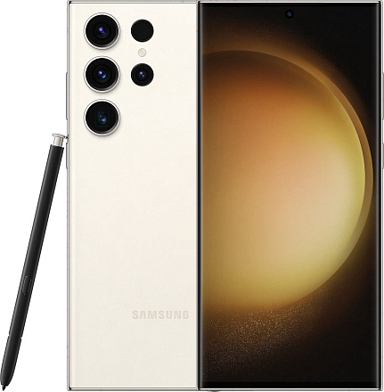 Смартфон Samsung Galaxy S23 Ultra 256 Гб бежевый — купить по цене