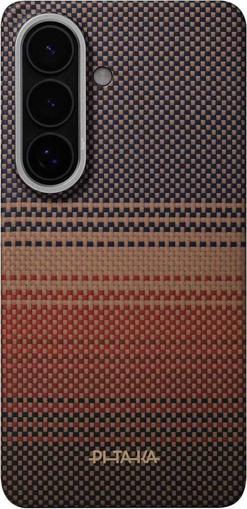Чехол Pitaka Ultra-Slim Case Sunset для Galaxy S26+ коричневый