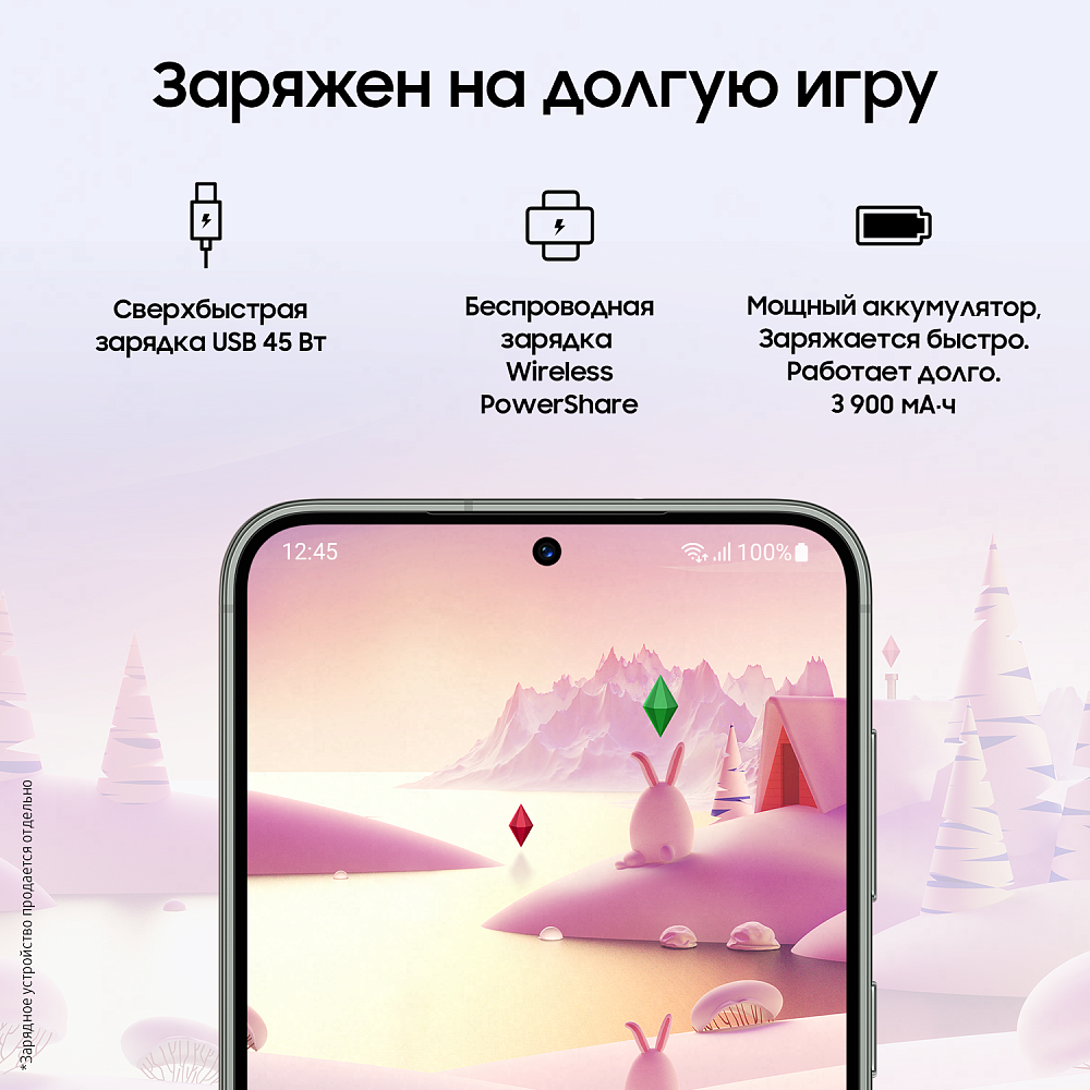 Смартфон Samsung Galaxy S23 128 Гб зеленый фото 9