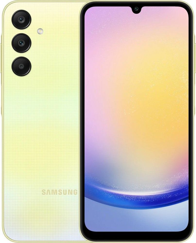 

Смартфон Samsung Galaxy A25 6 ГБ/128 ГБ желтый, Galaxy A25 6 ГБ/128 ГБ желтый