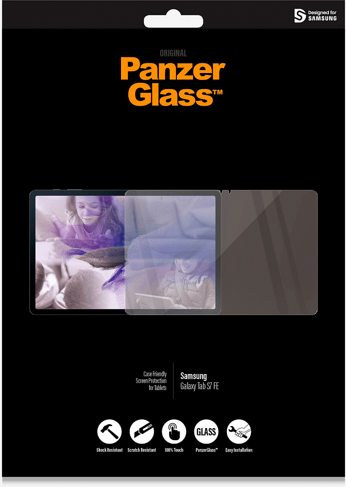 Защитное стекло PanzerGlass для Galaxy Tab S7 FE 7272, цвет прозрачный - фото 1