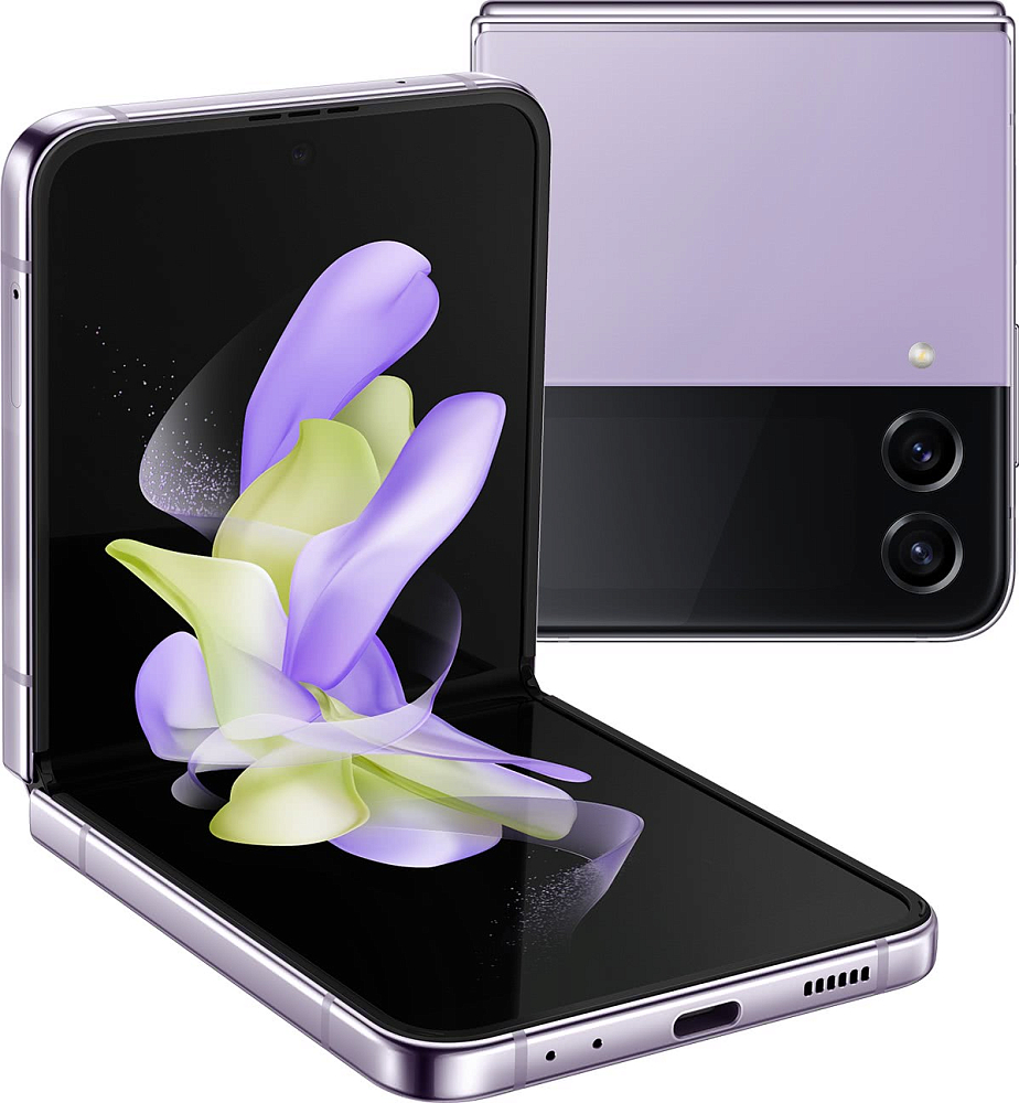Смартфон Samsung Galaxy Z Flip4 256 ГБ лавандовый SM-F721BLVHCAU, цвет лаванда - фото 1