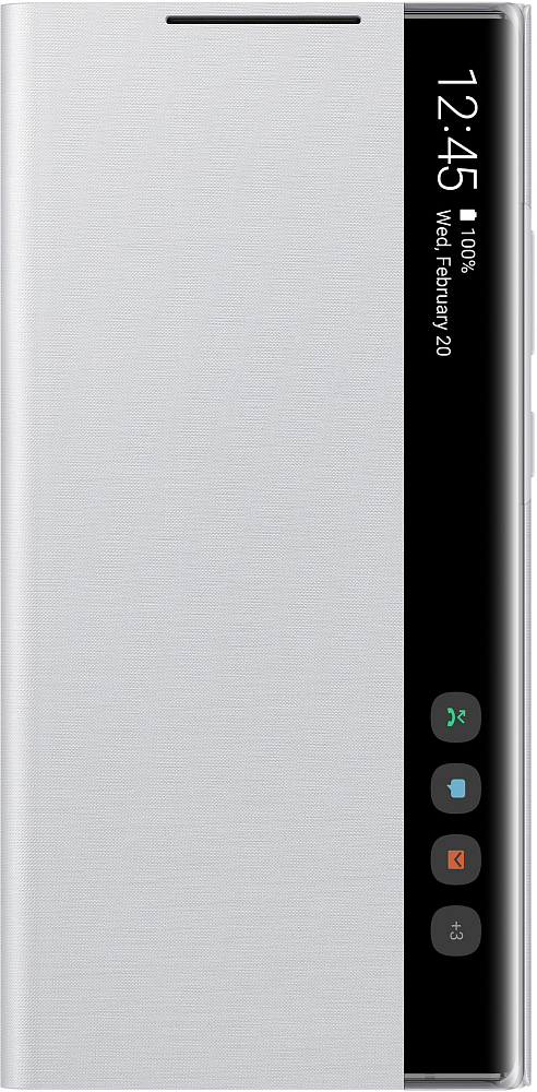 Чехол-книжка Samsung Smart Clear View Cover для Galaxy Note20 Ultra серебристо-белый