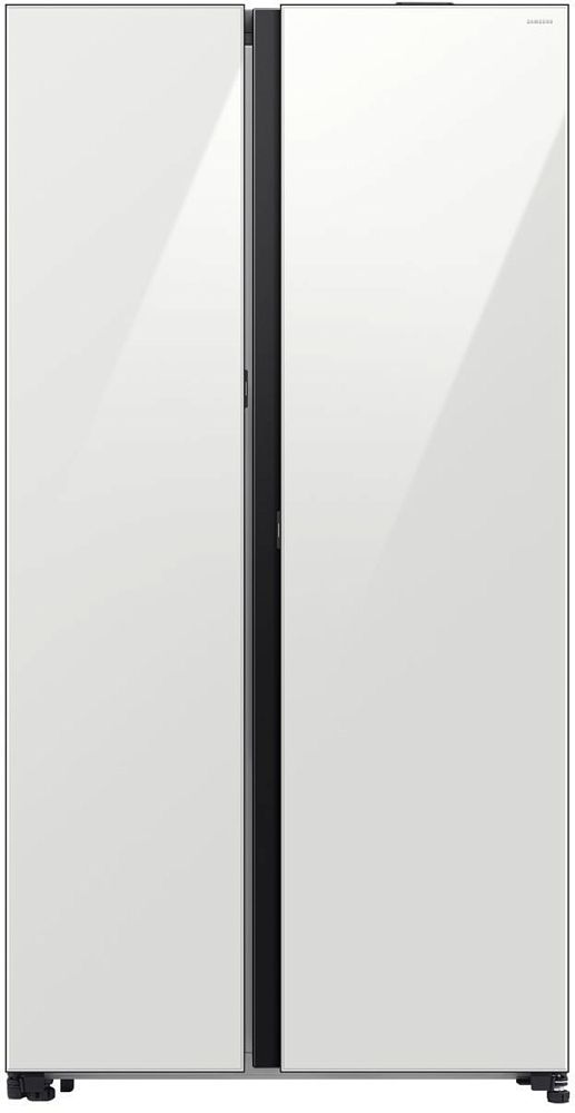 

Холодильник Samsung Side-by-Side с автоматически открывающимися дверьми, 646 л Белое стекло, Белый, Side-by-Side с автоматически открывающимися дверьми, 646 л Белое стекло