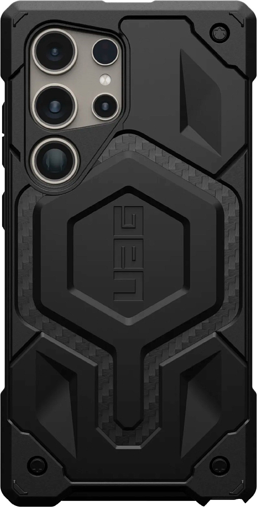 Чехол UAG Monarch Pro MagSafe для Galaxy S24 Ultra черный, карбон 214416114242 - фото 1