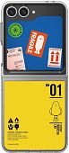 Панель для чехла Samsung Flipsuit Z Flip6 Sticky Monster Lab Fragile оранжевый