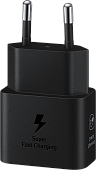 Сетевое зарядное устройство Samsung USB Type-C Power Delivery 25 Вт, с кабелем черный