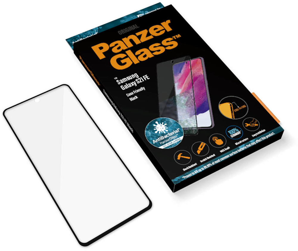Защитное стекло PanzerGlass для Samsung Galaxy S21 FE Case Friendly AB Black 7275 - фото 4