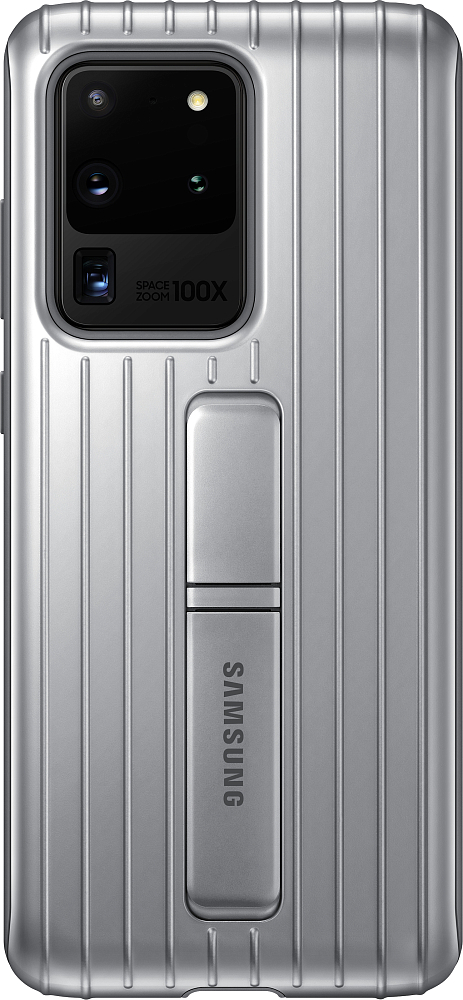 Чехол Samsung Protective Standing Cover Galaxy S20 Ultra серебристый