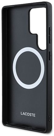 Чехол Lacoste Iconic Woven MagSafe для Galaxy S25 Ultra черный Фото 2