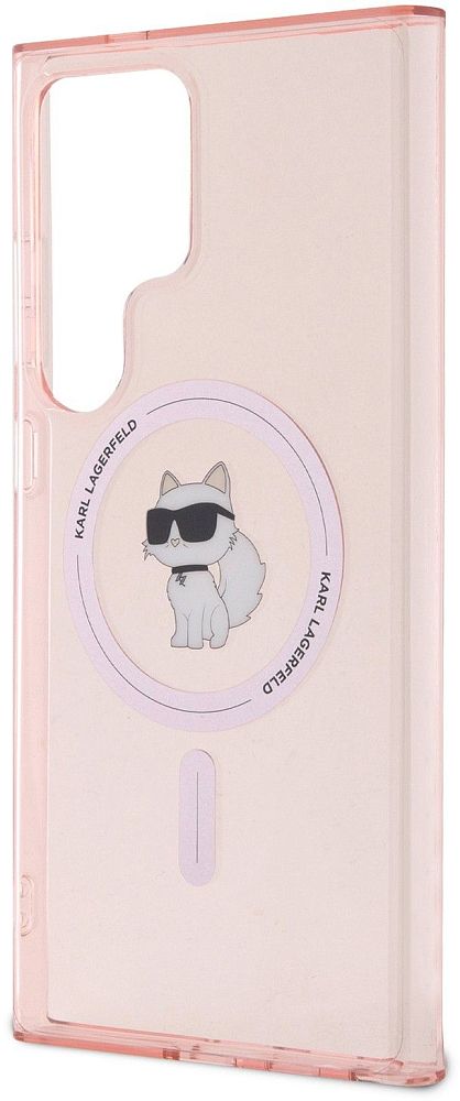 Чехол Karl Lagerfeld NFT Choupette MagSafe для Galaxy S24 Ultra розовый фото 3