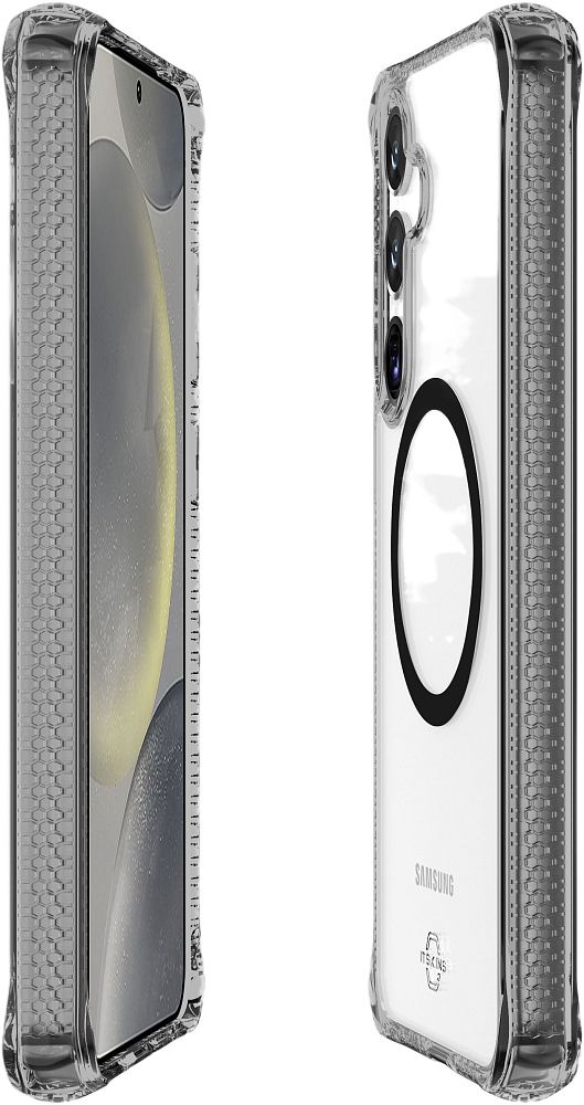 Чехол Itskins Hybrid Clear для Galaxy S25+ дымчатый фото 2