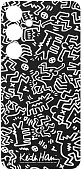 Панель для чехла Samsung Flipsuit S24+ Keith Haring Mono